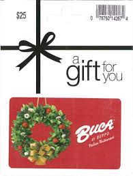 The preowned gift cards on this platform come from customers who want to convert their unused gift cards to cash. Amazon Com Buca Di Beppo Holiday Gift Card 25 Gift Cards