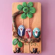 En Begenilen Kuslu Anahtar Askimiz Tas Tasboyama Stone Stoneart Stonepainting Kus Birds Tasarim Desig Boyali Kayalar Yaratici Fikirler Elisi Fikirleri