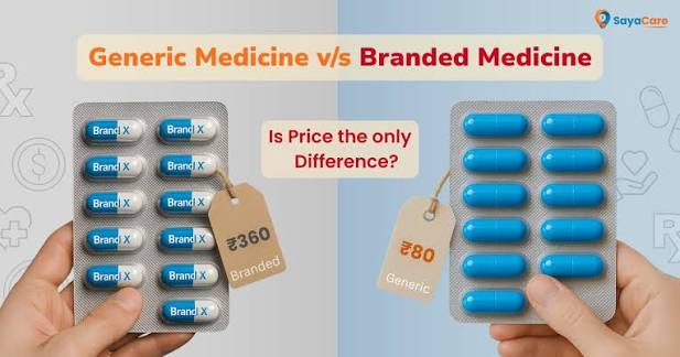 Close-up of generic medication pills showing identical active ingredients but with GoodRx discount card displaying savings amount
