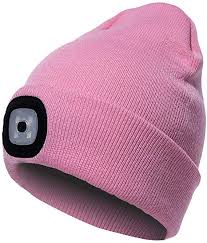 Amazon Com Unisex Led Beanie Hat With Light Gift For Men And Women Usb Rechargeable Winter Knit Lighted Headlight Hats Headlamp Beanie Hats Beanie Warm Knits