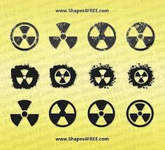 Adjust the position of the star by. Free Shapes 12 Grunge Radiation Symbol Vector Shapes Vector Shapes Symbols Biohazard Tattoo