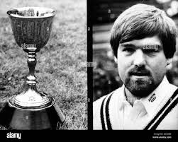 Middlesex captain mike gatting Black and White Stock Photos & Images