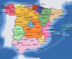 Cartes Espagne Regions Nice Pontevedra Logrono Burgos