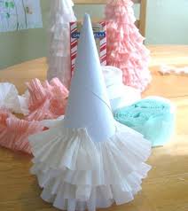 The Official Crepe Paper Christmas Tree Tutorial Paper Christmas Tree Pink Christmas Decorations Pink Christmas