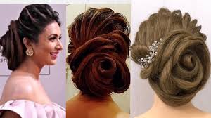 Show off the enviable length of your hair proudly with this simple yet beautiful red carpet hairstyle. Beautiful Rose Bun Hairstyle Inspired By Ishita Divyanka Tripathi Red Carpet Hairstyles Smart Easy Ideas