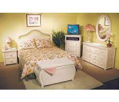 Santa cruz white stain wicker 2 drw nightstand model b57932 by seawinds trading. Wicker Bedroom Collections