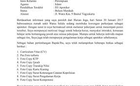 Bersama surat ini, saya ingin melamar kerja pada rumah sakit paranita sebagai asisten apoteker. 2 Contoh Surat Lamaran Kerja Di Rumah Sakit Wiki Edukasi Cute766