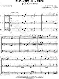 The Imperial March Trio Of Bass Clef Instruments From Star Wars Sheet Music In G Minor Download Print Star Wars Sheet Music Trombone Music Star Wars Music