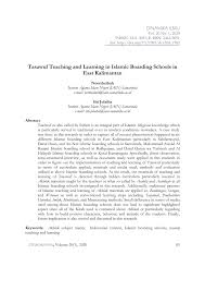 Maybe you would like to learn more about one of these? Pdf Tasawuf Teaching And Learning In Islamic Boarding Schools In East Kalimantan
