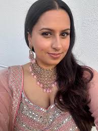 Antique Gold Polki Style Necklace Set With Pink Accent Beads