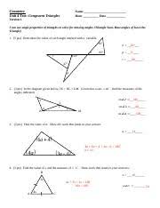 Some of the worksheets displayed are unit 3 syllabus congruent triangles, chapter 5 congruence, classifying triangles date period, 4 congruence and triangles, unit 4 grade 8 lines. Key Unit 4 Test Congruent Triangles Final Version Ry Edited 4 Geometry Unit 4 Test Congruent Triangles Name Hour Date Version 1 I Can Use Angle Course Hero