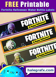 Fortnite has free cosmetics up for grabs for those who use a creator code. Free Printable Fortnite Halloween Water Bottle Labels