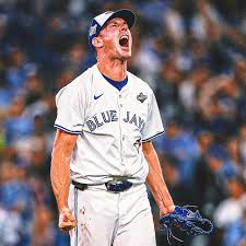 Chris Bassitt pitching in the World Series