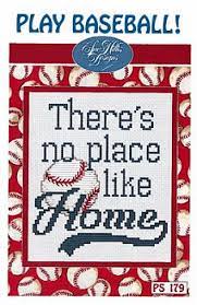 Baseball mitt, ball & bats. Sue Hillis Designs Cross Stitch Play Baseball Cross Stitch