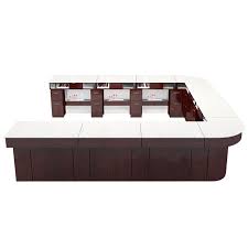 Luxury Customized Unique Salon Furniture Nail Bar Tables Manicure Desks Stations With Light Beauty Spa Equipment Hair Manicure Table Salon Furniture Bar Table