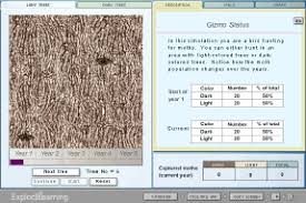 The initial population of 40 moths is scattered over 20 tree trunks. Gizmo Of The Week Natural Selection Explorelearning News