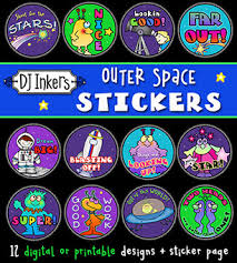 Free digital stickers for teachers. Fun Colorful Reward Stickers For Teachers And Classrooms By Dj Inkers