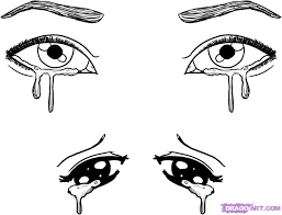 This is how you draw an anime eye with a tear rolling down the side. I Can Actually Draw Wow Ugh I M Tired And Those Are Literally My Eyes Everyday That S What I Feel Like Doing But Crying Eyes Drawing People Eye Drawing