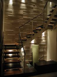 Modern loft stairs with office underneath. Blog Da Decoracao Staircase Lighting Ideas Stairway Lighting Interior Stairs