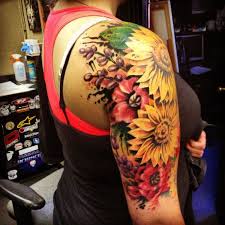 Sunflower Tattoo Sunflower Tattoo Sleeve Sunflower Tattoo Shoulder Sunflower Tattoos