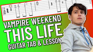 Learn to play guitar by chord / tabs using chord diagrams, transpose the key, watch video lessons and much more. Vampire Weekend This Life Tutorial Lesson Chords And Tabs Youtube