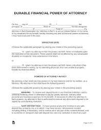 The sample documents provided here are for informational purposes only and to be utilized at the user's discretion. Free Durable Financial Power Of Attorney Form Dpoa Pdf Word Eforms