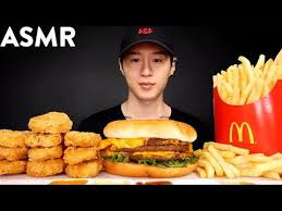 Asmr Chicken Nuggets Triple Cheeseburger Mukbang No Talking Eating Sounds Zach Choi Asmr Youtube Triple Cheeseburger Chicken Nuggets Mukbang