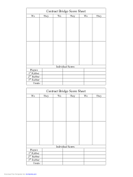 Contract Bridge Scoring Cheat Sheet Best Bridge In The World