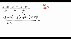 Addizioni e sottrazioni aperte grade/level: Somma E Sottrazione Tra Frazioni Algebriche 1 Youtube