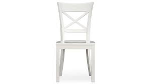 Vintner White Wood Dining Chair And Cushion Crate And Barrel In 2020 White Wood Dining Chairs Dining Chairs White Side Chair