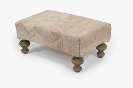 Tables are made from reclaimed doors paired with salvaged architecture or old machine parts. Vintage Kilim Upholstered Footstool From Vintage Pillow Store Contemporary For Sale At Pamono