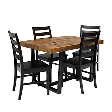 Croft dining room collection 152 dining room table. Reclaimed Barnwood And Black 5 Piece Dining Set Kirklands