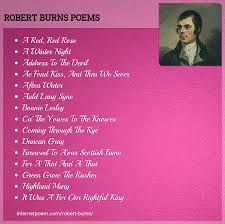 Robert Burns Poems