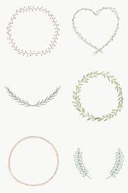 Leafy Frame Set Transparent Png Free Image By Rawpixel Com Marinemynt Frame Set Wreath Drawing How To Draw Hands