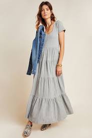 Gillian Tiered Maxi Dress Tiered Maxi Dress Maxi Dress Outfit Grey Maxi Dress