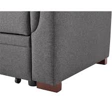Check spelling or type a new query. Bowery Hill Steel Gray Linen Reversible Sectional Sleeper Sofa With Storage For Small Space Walmart Com Walmart Com