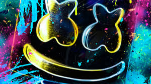 1191x670 neon knife party (4k wallpaper)> download. Dj Marshmello Neon Colors Wallpaper 4k Ultra Hd Id 3550