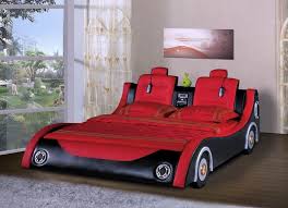 Love The Race Car Shape I Also Like The Speakers For Headlights One Of The Coolest Beds I Have Ever Seen Race Car Bed Twin Car Bed Kids Car Bed