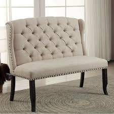 Our darby natural linen dining chairs feature a tufted backrest design. Buy Darby Home Co Adalard Upholstered Dining Chair Bench Online In India 114147272502