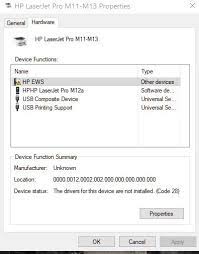 วีดีโอ สาธิตการติดตั้ง driver hp laserjet pro m12a กับ windows 7 64 bit โดยการ download driver จาก internet สนใจ. Laserjet Pro M12a Problem Hp Support Community 7891020