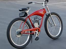 Nostalgie Cruiser Fahrrad Ducati Cucciolo Mit Motor Nachgebaut Cruiser Fahrrad Ducati Motorisiertes Fahrrad