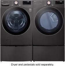 Check spelling or type a new query. Lg 4 5 Cu Ft High Efficiency Stackable Smart Front Load Washer With Steam And Built In Intelligence Black Steel Wm4000hba Best Buy