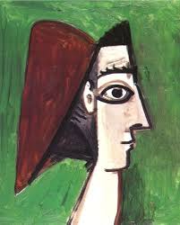 So as to avoid compositional monotony, picasso based the faces of the two women on the right on the african totem art, that he had also collected. Pablo Picasso Profile Of A Woman S Face Pablo Picasso Art Picasso Drawing Picasso Art