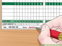 how to read a golf scorecard 10 steps with pictures wikihow