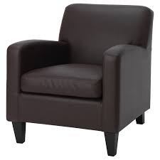 Ikea Jappling Armchair Kimstad Dark Brown Durable Coated Fabric That Has The Same Look And Feel As Leather At A Brown Armchair Armchair Ikea Leather Chair