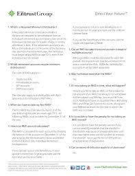 Ira Required Minimum Distribution Faqs