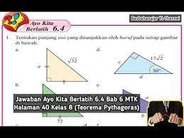 Kunci jawaban kelas 6 tema 1 subtema 1 pembelajaran 4. Contoh Latihan Soal Soal Matematika Kelas 8 Semester 2 Halaman 40