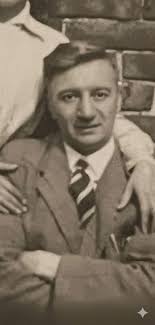 I've just found this rather jolly photograph of my Grandfather ( the happy  man in the middle), taken somewhere in Portsmouth, possibly Southsea? It  definatley looks pre second world war going on