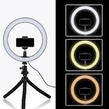 26cm Selfie Led Ring Light With Mini Tripod Phone Holder Shopee Philippines