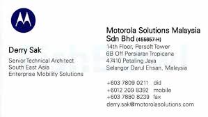 Motorola solutions malaysia provides integrated communications solutions and embedded electronic solutions. Motorola Solutions Malaysia Sdn Bhd Business Card Directory In Malaysia Business Card Directory In Malaysia